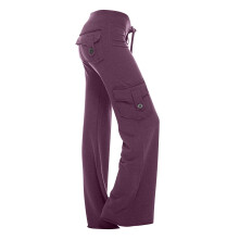 Women's Casual Fitness Yoga Pants Drawstring Waist Solid Stretchy Flare Loose Gym Trousers