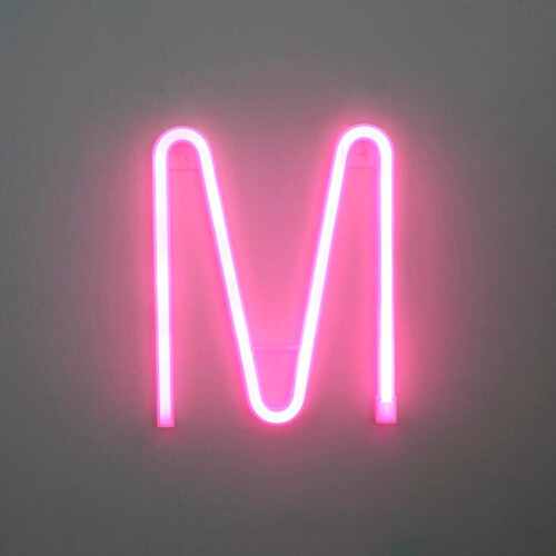 LED-Neonbuchstaben, sanft leuchtendes Alphabet