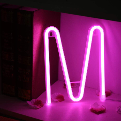 LED-Neonbuchstaben, sanft leuchtendes Alphabet 2