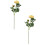 2 stk. flokkede kunstige peonblomster 1