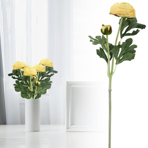 2 stk. flokkede kunstige peonblomster 1