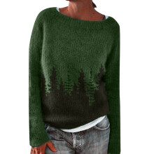 Hässliche Weihnachtspullover für Damen, gefütterter Wintermantel, mittellang, einfarbig, Kapuzenjacke
