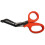 Autoclavable Titanium Bonded Bandage Shears 7 1/4" Bent - Orange - 1 Pack 1
