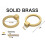 Solid Brass Drawer Pulls Brushed Gold 10 pcs 2