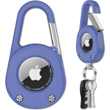 Porte-clés Air Tag avec mousqueton, support Air Tag en polycarbonate rigide et épais, étanche IPX8, verrouillage sécurisé, porte-clés universel