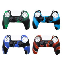 Ensemble de 5 protections anti-poussière en silicone de qualité supérieure pour consoles New 3DS XL/LL/2DS, noir et blanc.
