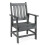 Sedia da giardino - HELLOSHOP26 - Adirondack - Grigio - Impermeabile - Con braccioli 1