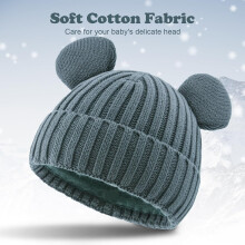Bonnet d'hiver pour petit garçon, bonnet chaud en tricot pour bébé fille, bonnets mignons pour nouveau-né