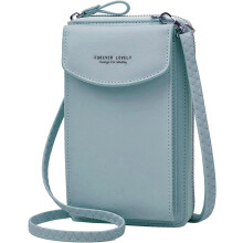Dámska crossbody taška na mobil, modrá