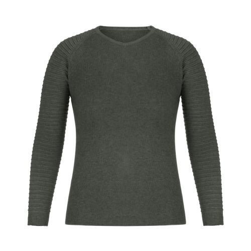 Mens Pullover Shirts Long Sleeve Solid Round Neck Pullover Sweater Slim Fit Bottoming Knit Top,Olive Green 2