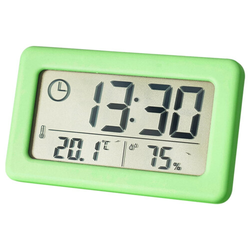 Digitale hygrometerklok met temperatuurweergave