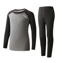 Kids Thermal Base Layer Set Black 4 Years