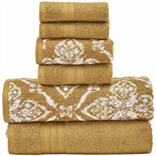 Amaris vändbart jacquardhandduksset 6 delar
