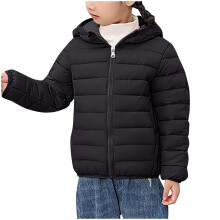 Cappotto invernale da bambino, giacca impermeabile foderata in pile, cappotto imbottito in cotone, cappotto spesso con cappuccio, ideale per