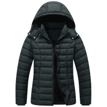 Packable Hooded Puffer Jacket Women Full Zip Quilted Lightweigh Waterproof Down Jackets Winter Warm Thickened Long Sleeve Down Coats Black,L