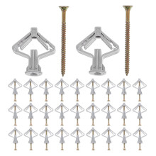 50 Sets Drywall Anchors And Screws Set Heavy Duty Butterfly Anchors For Wall Drywall Anchors Metal Plate Anchoring Expansion Bolts Anchor