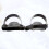 Silicone Ice Cleats with Reflective Stripe Black 5-Tooth 6