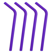 Canudo de silicone reutilizável e largo - 2,74 m de comprimento com curvatura para copos de 500 ml, 900 ml e 950 ml, flexível e seguro para