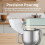 Χωνί αλευριού για μίξερ Kitchen Aid, πλαστικό χωνί, αποτρέπει τις διαρροές και τα χάλια 6