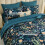 Σετ παπλωμάτων Peacock Blue Floral Queen 7 τεμαχίων 4