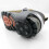 Silicone Ice Cleats with Reflective Stripe Black 5-Tooth 2