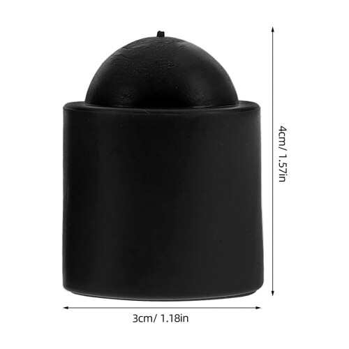 10Pcs Pool Tip Protector Cylindrical Rubber Black for Play and Transport 1