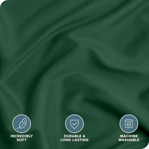 Queen duvet cover forest green 1800 thread count 1