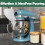 Χωνί αλευριού για μίξερ Kitchen Aid, πλαστικό χωνί, αποτρέπει τις διαρροές και τα χάλια 4