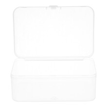 FOLOYORI Transparent Plastic Box For Home Storage 1Set 3.5X6X9In