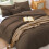 Full Size Comforter Set Chocolate Brown 3 pcs 2