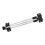 Retractable Closet Pull Out Rod 1 Set Solid Extending Rail Hanger Adjustable Clothes Rod Metal Rack 1