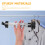 Retractable Closet Pull Out Rod 1 Set Solid Extending Rail Hanger Adjustable Clothes Rod Metal Rack 3