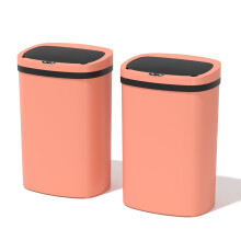 Poubelle automatique sans contact de 13 gallons avec capteur de mouvement, couvercle et filtre anti-odeurs pour cuisine, chambre, bureau, salon