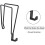 Toiletpapirholder Metal Sort 1-pak 5