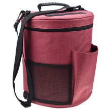 MesaSe BEST YARN BAG – Draagbare breitas met vakjes voor haaknaalden/breinaalden en openingen aan de bovenkant om te voorkomen dat het garen in de
