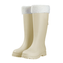 Rain Boots Women Waterproof Non- Casual Shoes Long Rain Boots Wide Calf For Gardening Outdoor Work And Everyday Wear Rain Boots Beige