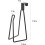Toiletpapirholder Metal Sort 1-pak 6