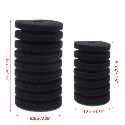 Akvariefilterbyte för svamp – 2 storlekar 2