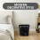 Modern Oval Trash Can Plastic Narrow Garbage Bin Stain Resistant for Homeowners 1Set 3
