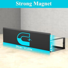 4er-Pack magnetische Gewürzregale für Kühlschrank und Backofen, transparente Kühlschrank-Organizer und Aufbewahrung