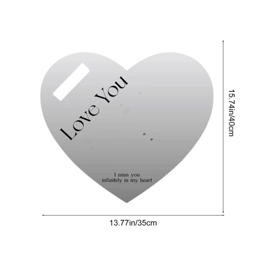 Heart Shaped Flower Greeting Card White 2