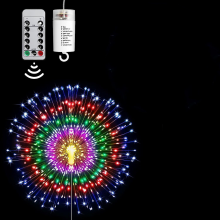 Starburst 150 LED Feuerwerkslichter, Kupferdrahtkugel mit Fernbedienung, 8 Modi, batteriebetrieben, kompatibel mit Weihnachtsdekoration