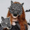 Costume de loup-garou : masque, oreilles, gants et queue 5