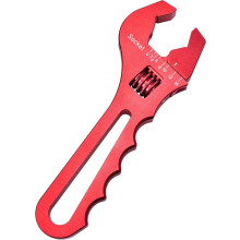 AN Fitting Hose Wrench Adjustable 3AN-16AN Aluminum Red