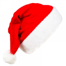 ks vánoční čepice Santa čepice plyšová malá červená čepice vánoční párty čepice zimní teplá čepice pro děti do 6 let