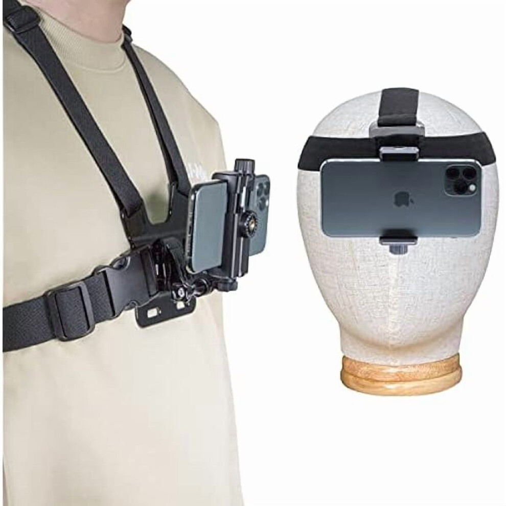 Zcmobile Chest & Head Strap Kit For Vlog/Pov Â Compatible With Iphone, Samsung, Google, Gopro, Akaso, Dji Osmo Action 9193271593584