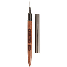 1 pennello per nail art in fibra di zinco e legno marrone chiaro, adatto a principianti e professionisti.
