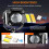 Βοηθητικά φώτα LED για μοτοσικλέτα/ATV/UTV, 120W, 12000LM, 6 λειτουργίες, αδιάβροχα, με κιτ 1