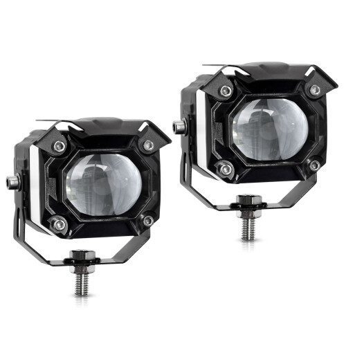 Βοηθητικά φώτα LED για μοτοσικλέτα/ATV/UTV, 120W, 12000LM, 6 λειτουργίες, αδιάβροχα, με κιτ 1
