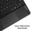 Teclado Bluetooth 2 em 1 com touchpad, retroiluminação de 7 cores e capa de couro para tablets de 9" a 11" — compatível com iPad, Android e 5